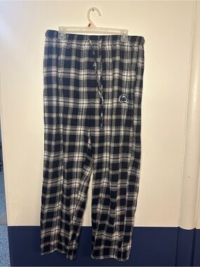 Penn State Navy & White Plaid Pajama Pants
